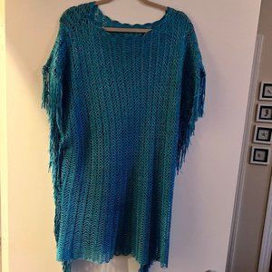 Teal swimsuit coverup